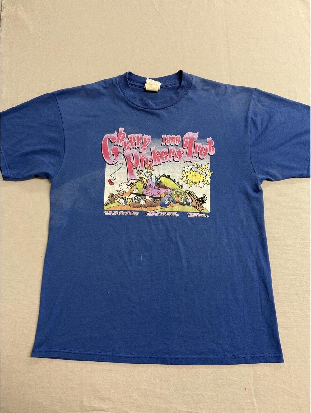 Vintage Cherry Pickers Trot & Pit Spit Green Bluff WA 1999 L